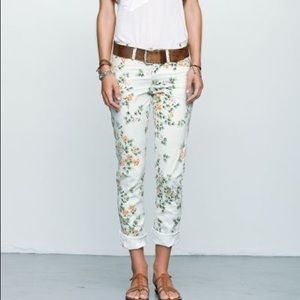 Anthropoligie Citizens of Humanity Floral Jeans